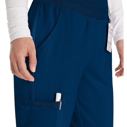 Dickies EDS Essentials by Women's Knit Waistband Scrub Pant Extra Pequeño Azul Marino