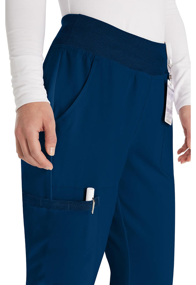 Dickies EDS Essentials by Women's Knit Waistband Scrub Pant X-Small Navy
