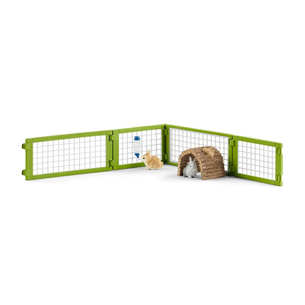 Schleich Farm World - 8Pc Rabbit Hutch Playset - Kids Ages 3+ | 42420