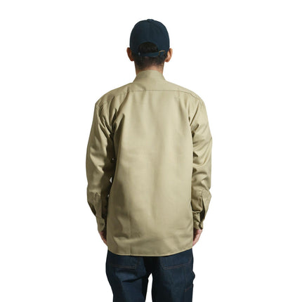 Dickies Men's Big-Tall Long-Sleeve Work Shirt - Beige -
