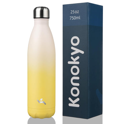 Konokyo Insulated Water Bottles,25oz Double Wall S
