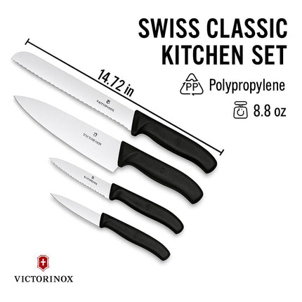 Victorinox Swiss Classic Swiss Classic Kitchen Set, Black, 6.7133.5G
