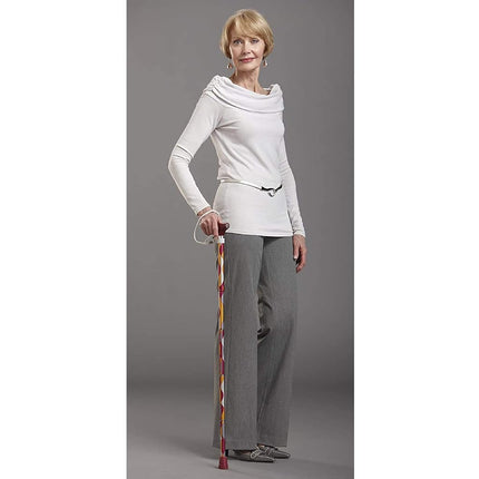 Switch Sticks Aluminum Adjustable Folding Cane and Walking Stick collapses and adjusts from 32 to 37 inches, Waves