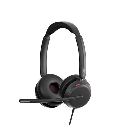 EPOS IMPACT 860 Dual-Sided Wired USB C and USB A Headset for PC with Noise-Canceling Mic, Super Wideband Audio, High-Performance Sound, Comfortable Fit for Business Calls & Office Use, Multi Compatibl