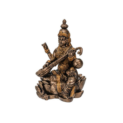 Pacific Giftware Hindu God Saraswati Miniature Resin Figurine Statue