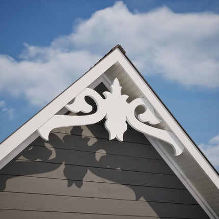 Ekena GPP060X015X100FLO Gable Pediment, Primed, 60" W x 15" H x 1" P (6/12)