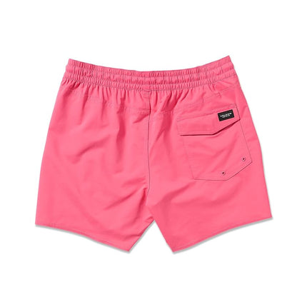 Volcom Men's Lido Solid 16" Swim Surf Trunk, Neon Pink, Medium