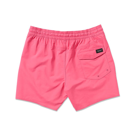 Volcom Men's Lido Solid 16" Swim Surf Trunk, Neon Pink, Medium