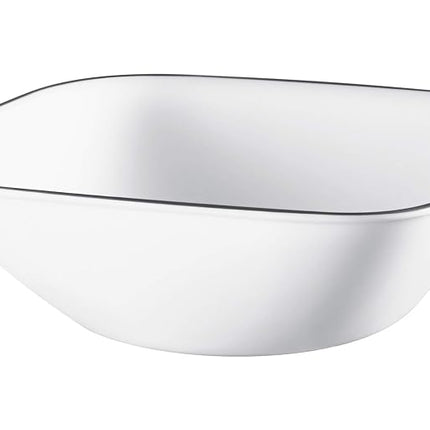 Corelle 18-Piece Dinner Set, Timber Shadows, Black and White for 6, Chip Resistant - Includes Dinner, Salad/Side Plates and Soup/Cereal Bowls