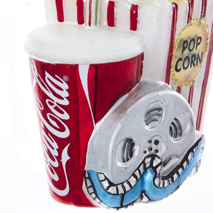Kurt S. Adler 3.25" Coca Cola at The Movies Glass Ornament