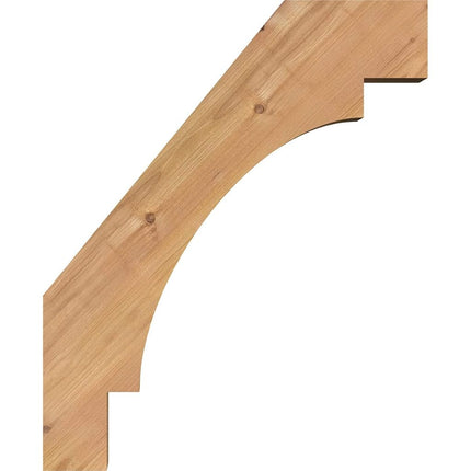 Ekena Millwork BRC04X18X22MRC00SWR Merced Smooth Brace, 3 1/2" Width x 18" Depth x 22" Height, Western Red Cedar