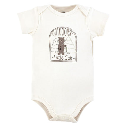 Hudson Baby Unisex Baby Cotton Bodysuits, Outdoorsy Cub, Preemie