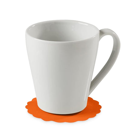 Disposable Orange Paper Coasters for Drinks, 3.5 Inch Round Coasters for Bar, Cocktail, Beverage, Wine Or Event, 500 Pack Bulk