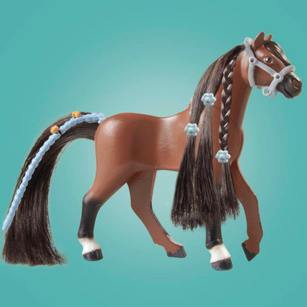 Playmobil 71355 Horses of Waterfall Jumping Arena with Zoe and Blaze, training for the championship with rewards, fun imaginative role-play, sustainable play sets suitable for children ages 5+