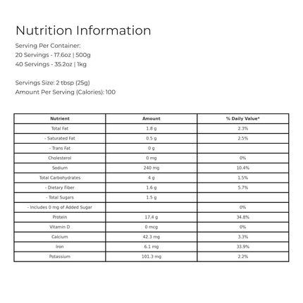 Lean Protein Powder 500g, Vanilla | Tropeaka | Organic Vegan Plant Protein