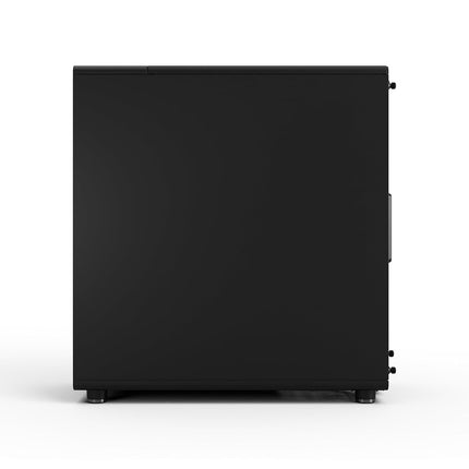 Fractal Design North Momentum Black - Glass Side Panel - Genuine Blackened Oak Wood Front - High Airflow PC Gaming Case - Three powerful 120mm Momentum Fans Included - ATX Support