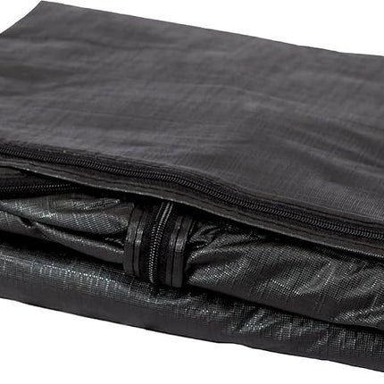 Gas Patio Heaters with Square Reflectors Full Length Outdoor Vinyl Cover Heavy Duty 10 Gauge Felt Lined With Zipper - Black