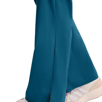 Dickies Women's Signature Mid Rise Drawstring Scrubs Cargo Pant, Caribbean Blue, Small Petite, Caribbean Blue, S Petite