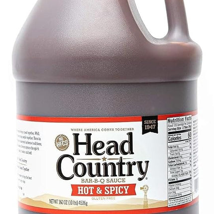 (Hot & Spicy, 4730ml) - Head Country Bar-B-Q Sauce, Hot & Spicy, 4730ml [Region Free]