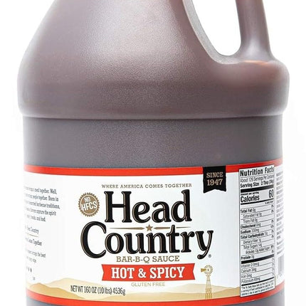 (Hot & Spicy, 4730ml) - Head Country Bar-B-Q Sauce