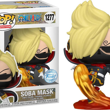 Funko Pop One Piece - Soba Mask (Raid Suit) Sanji US Exclusive (with Chase) Vinyl Figure, 5.1 Inch Size