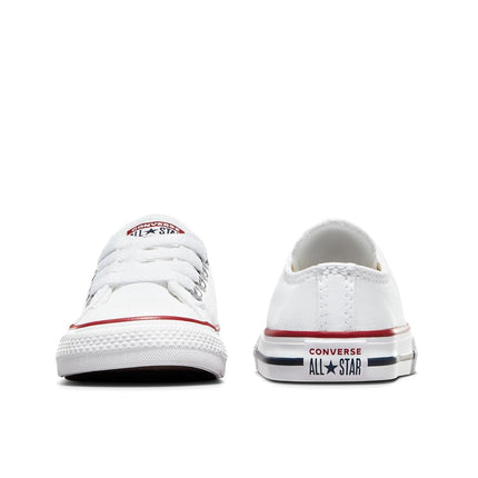Converse Kid's Chuck Taylor All Star Low Top Shoe, Optical White, 1.5 M US Little Kid