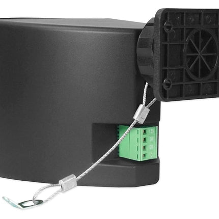 6 Rockville Cube 70v Black 3.5" Commercial Swivel Wall Mount Restaurant Speakers
