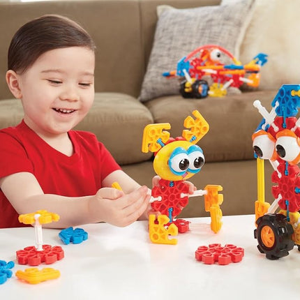 Kid K'NEX | Oodles of Pals Building Set 60 Model | Kids Craft Set with 116 Pieces, Educational Toys for Kids, Fun Building Toys for Boys and Girls, Construction Toys for Ages 3+ | Basic Fun 85701