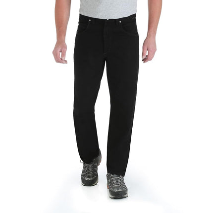 Wrangler Men's Big Rugged Wear Relaxed Fit jeans, Overdyed Black, 64W 30L UK