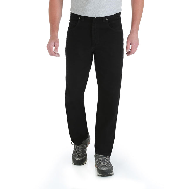 Wrangler Men's Relaxed Fit Jean, Overdyed Black, 3