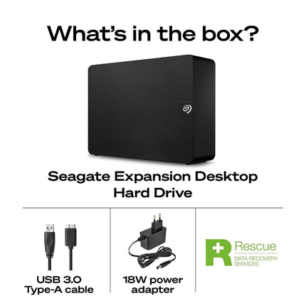 Seagate 4TB Expansion Desktop Hard Drive | USB 3.0 (STKP4000400)