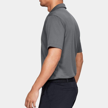 Under Armour Tech Men's Polo Shirt,Graphite/Black,Large