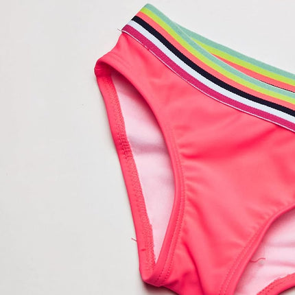 Kanu Surf Maillot de bain bikini de sport athlétique Tanya UPF 50+ pour filles, Bobby Rose vif, 8