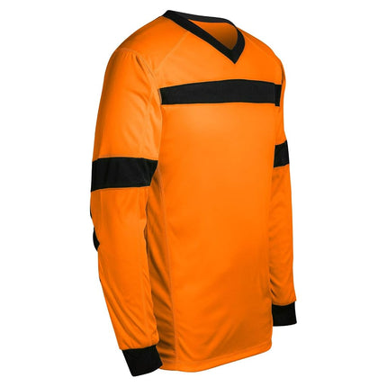 Maillot de gardien de but de football CHAMPRO pour hommes, orange fluo/noir, grande taille