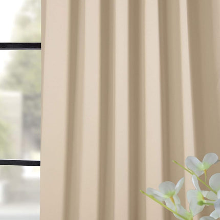 HPD Half Price Drapes Room Darkening Curtains 84 Inches Long for Bedroom & Living Room (1 Panel), 50 X 84, Eggnog