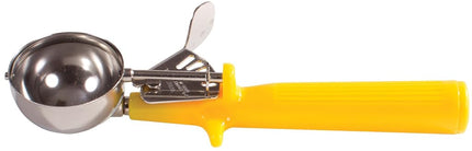 Winco Ice Cream Disher with Yellow Handle, Size 20