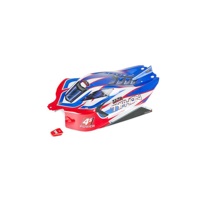 ARRMA Typhon TLR Tuned Finished Body Red/Blue, ARA406164