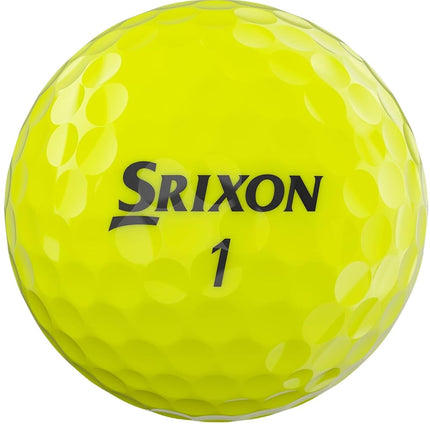 Srixon, New Q-Star Tour 5 2024 - Dozen Golf Balls - Soft Feel, Spin, Performance and Power - 3 Pieces - Urethane - Premium Golf Accessories and Golf Gifts, Yellow