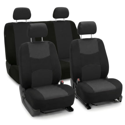 FH GROUP Car Seat Covers, Full Set, Black