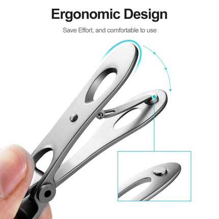 Cortauñas Mr. Green, Cortauñas de Apertura Ultra Ancha para Uñas Gruesas, Set de Cortauñas de Acero Inoxidable de Alta Resistencia para Hombres y Mujeres, Ideal para Personas Mayores