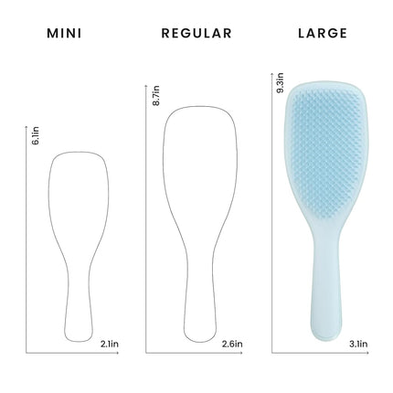 Tangle Teezer Fine & Fragile Ultimate Detangler Brush, Dry & Wet Hair Brush to Detangle & Reduce Breakage, Large, Seafoam Blue