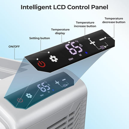 Nevera eléctrica Electactic de 12 voltios, 15,79 QT (15 L), nevera para coche, frigorífico portátil con panel de control inteligente, nevera de 12 V -20 ℃~20 ℃, congelador portátil de CA/CC para acampada, viajes, camiones