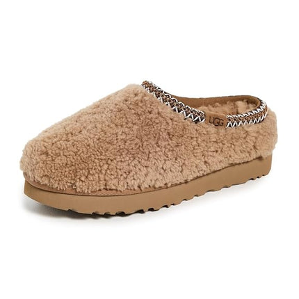 UGG Women's Tasman Maxi Curly Slipper, Chestnut, 10 UK