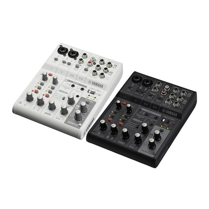 White 6-Channel Live Streaming Mixer/USB Interface for IOS/Mac/PC