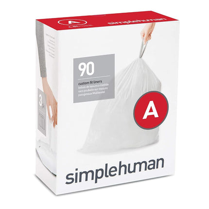 Bolsas de basura cilíndricas blancas simplehuman de 4,5 L con 9000 unidades