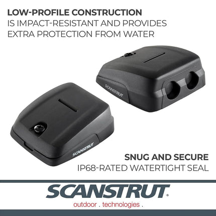 Scanstrut DS-HD10-BLK Double Horizontal Cable Seal - Black