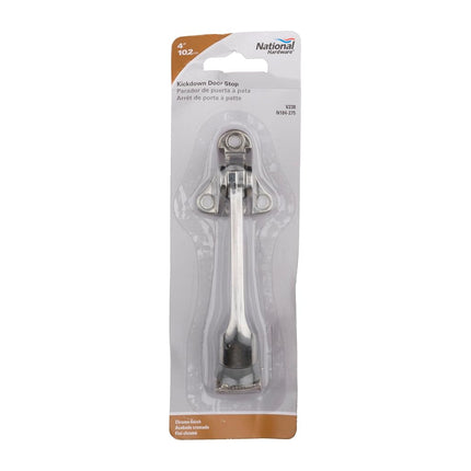 National Hardware N184-275 V238 Kickdown Door Stop in Chrome,4 Inch