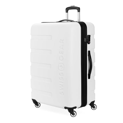 Maleta expandible rígida SwissGear 7366 con ruedas giratorias, blanco, para facturar-Mediana 23 pulgadas