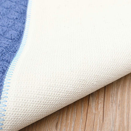 COSYHOMER 39x20 Half Round Kitchen Rug,Non Slip Washable Mat,Blue 1PC