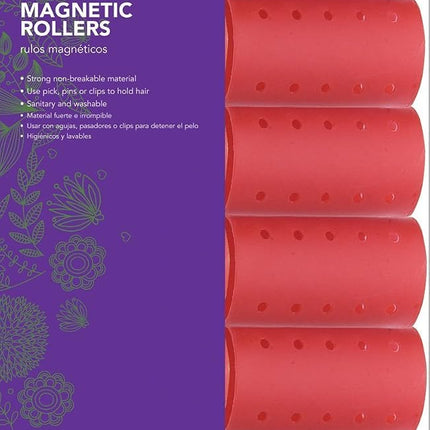 Diane Magnetic Roller Red 12 - 1.5" 1 1/2"